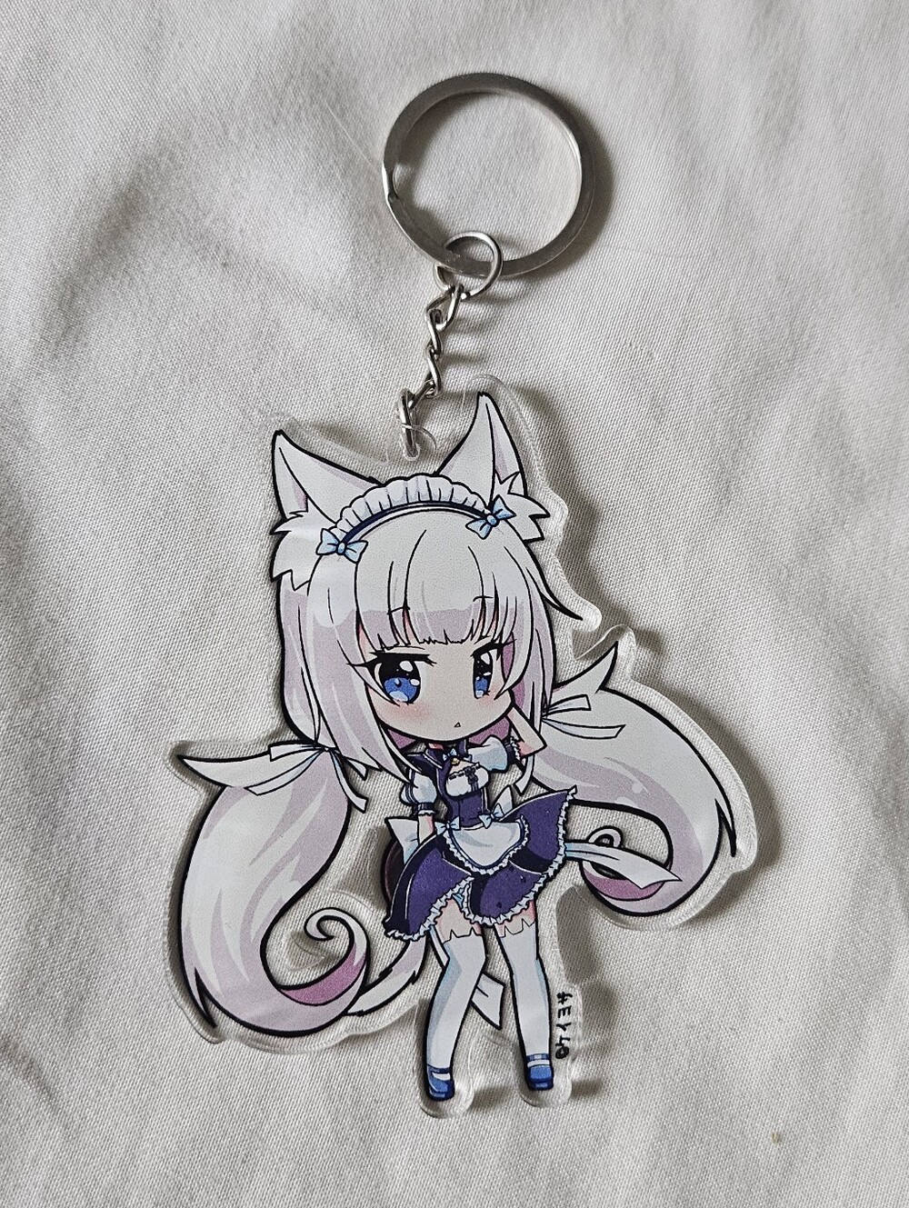 Vanilla Nekopara Clear Acrylic Keychain